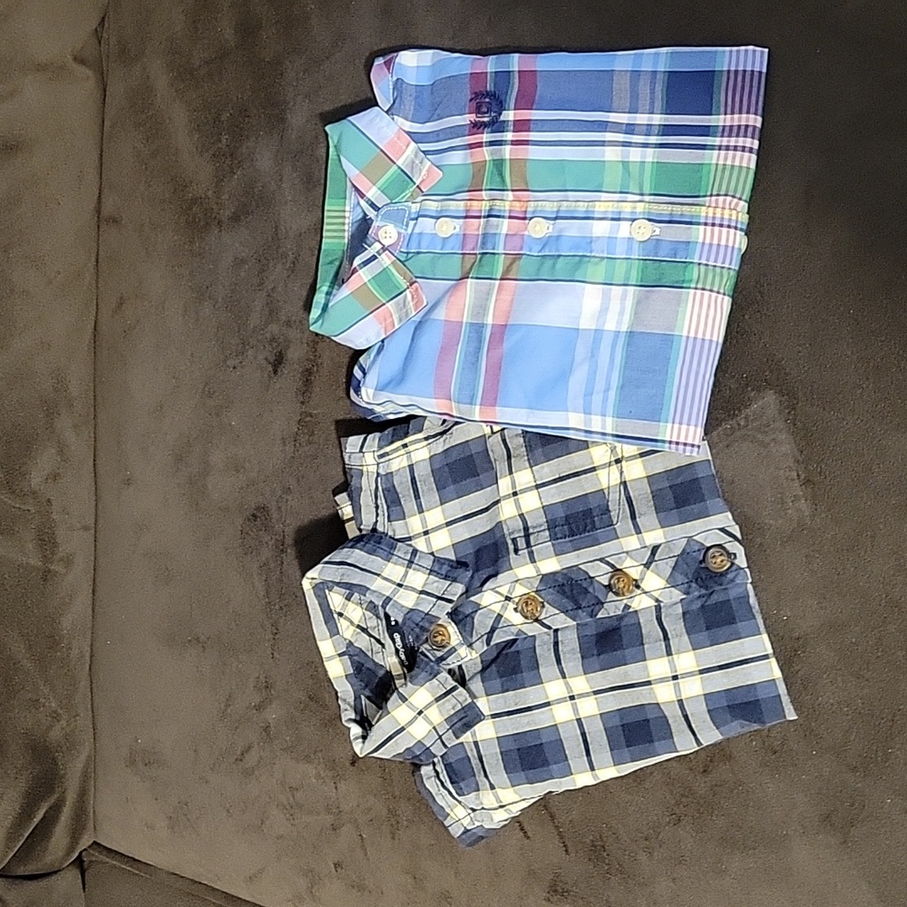 LIKE New Baby Boys Dress Shirts Set of 2
